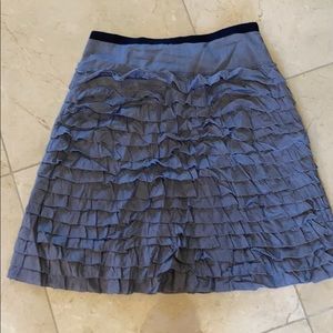 Ruffle linen skirt